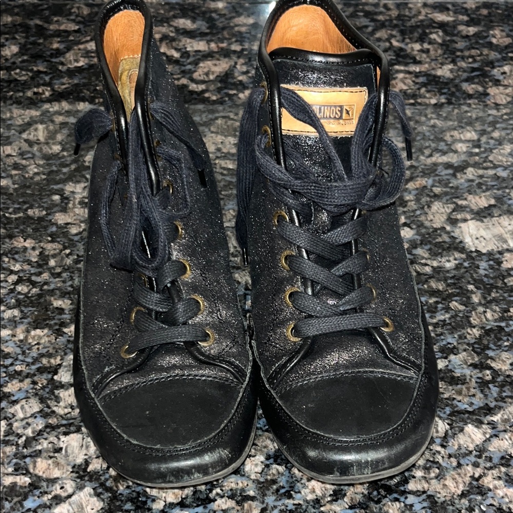 Black High-Top Sneakers
